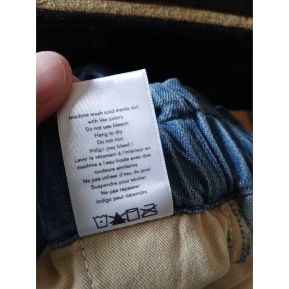 Rag & Bone Paperbag Waist Cotton Linen Denim Shorts - Picture 8 of 9